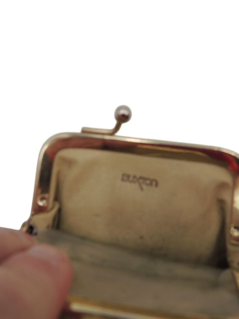 Buxton Vintage Leather Change Purse 4 x 3.5 - Picture 4 of 4